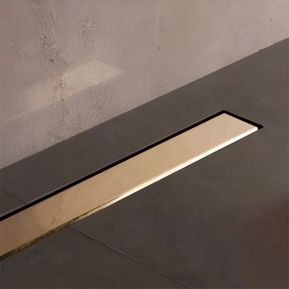 Душевой лоток Confluo Фреймлес Лайн (Frameless Line) Золото 750