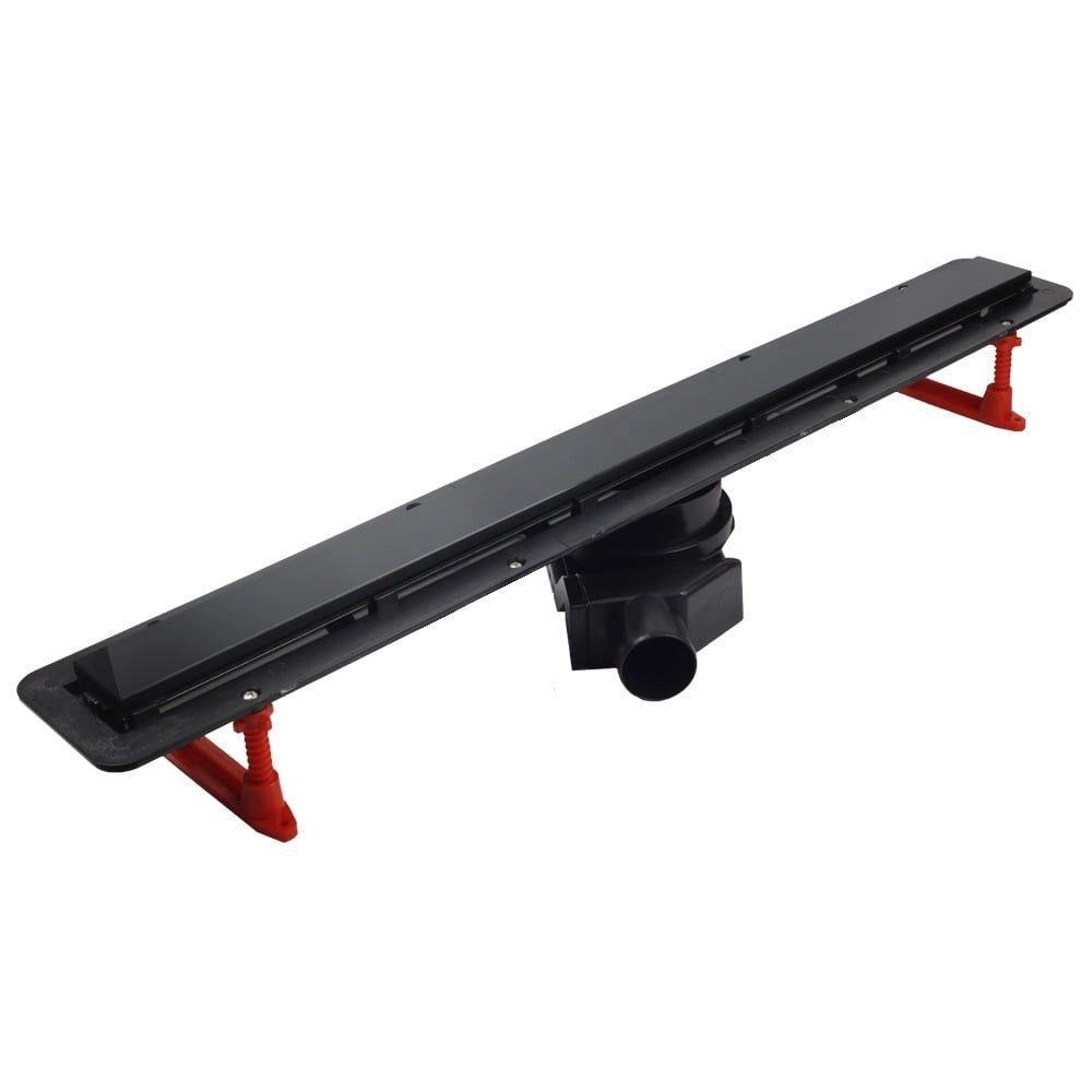 Трап Confluo Фреймлес Лайн (Frameless Line) Черный матовый 450
